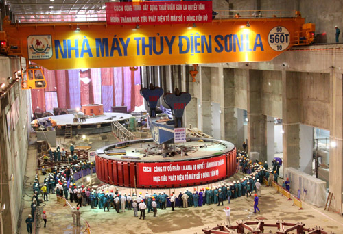 Hòa lưới tổ máy số 3 Nhà máy thủy điện Sơn La vào lưới điện quốc gia